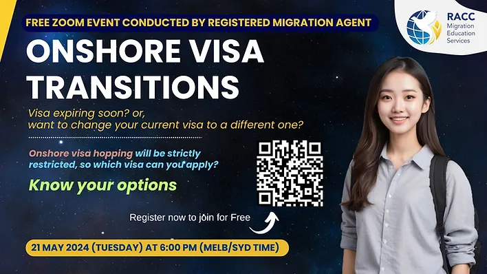 Free Zoom Migration Event - Onshore Visa Transitions