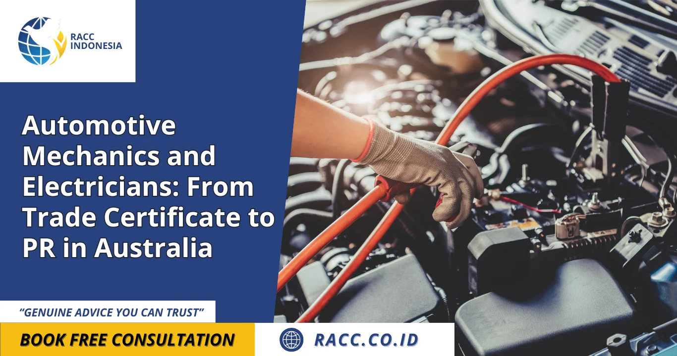 Automotive Mechanics and Electricians From Trade Certificate to PR in Australia