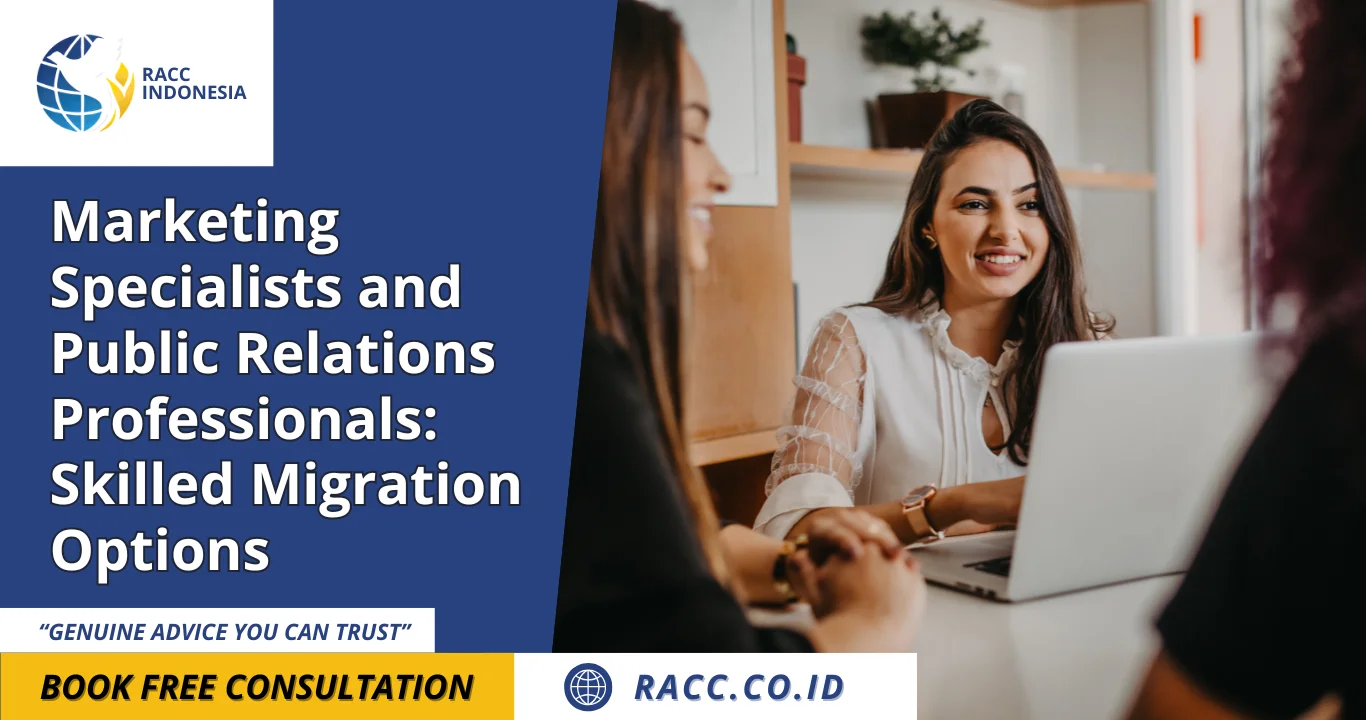 Marketing Specialists and Public Relations Professionals Skilled Migration Options