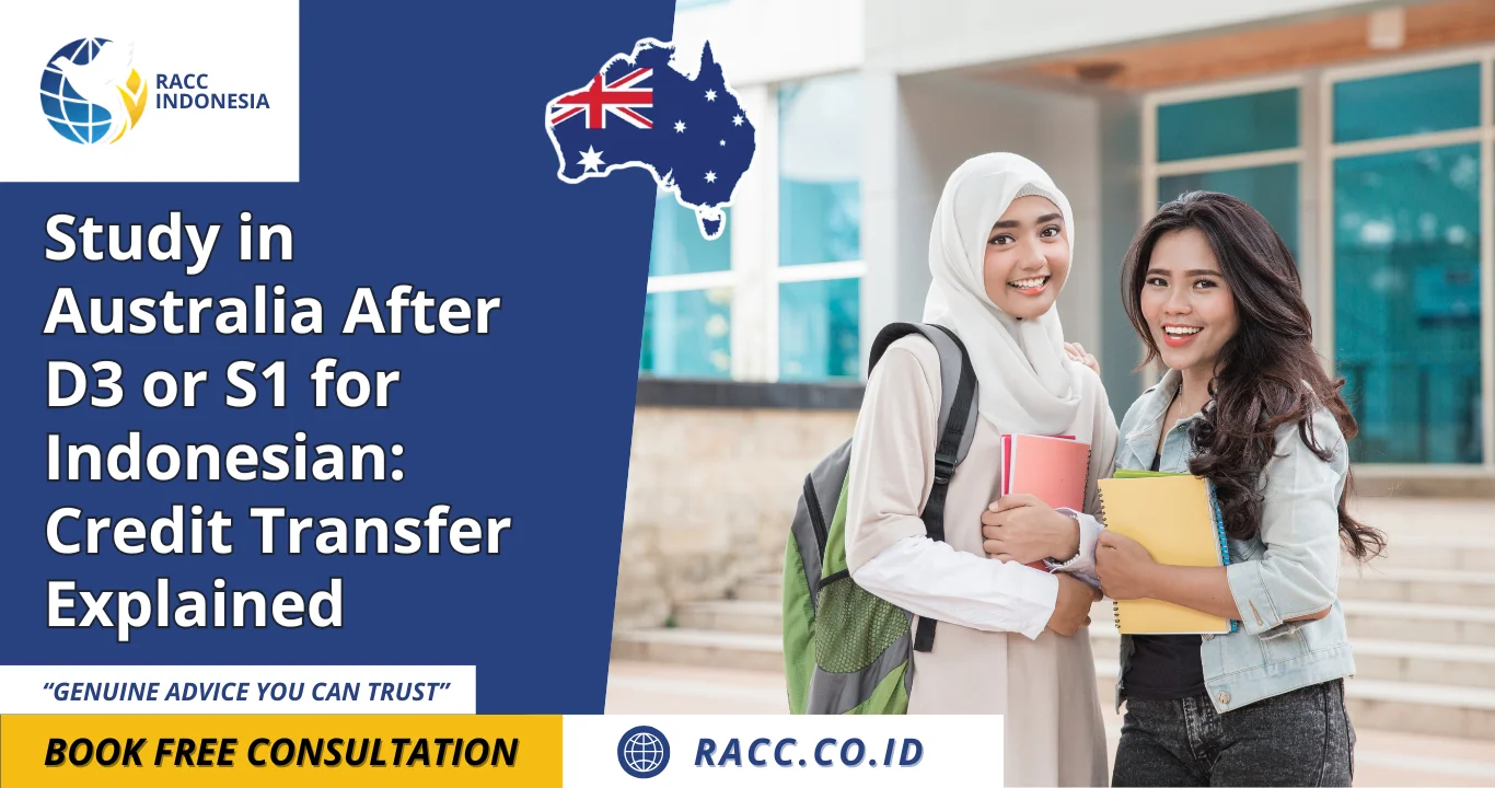 Study in Australia After D3 or S1 for Indonesian Credit Transfer Explained