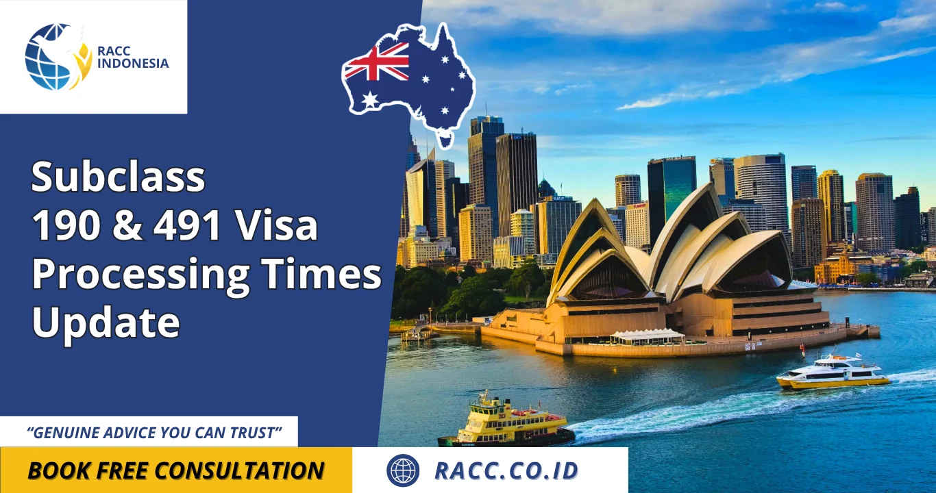 Subclass 190 & 491 Visa Processing Times Update