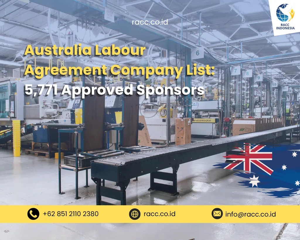 Australia Labour Agreement Company List 5,771 Approved Sponsors